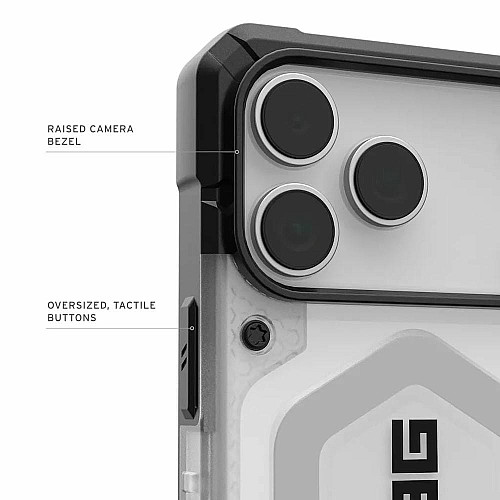 Чехол UAG для iPhone 17 Pro Max, Pathfinder Clear MagSafe, Ice/Silver