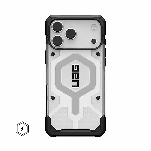 Чехол UAG для iPhone 17 Pro Max, Pathfinder Clear MagSafe, Ice/Silver