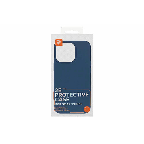 Чехол 2Е Basic для iPhone 13 Pro, Liquid Silicone, синий светлый