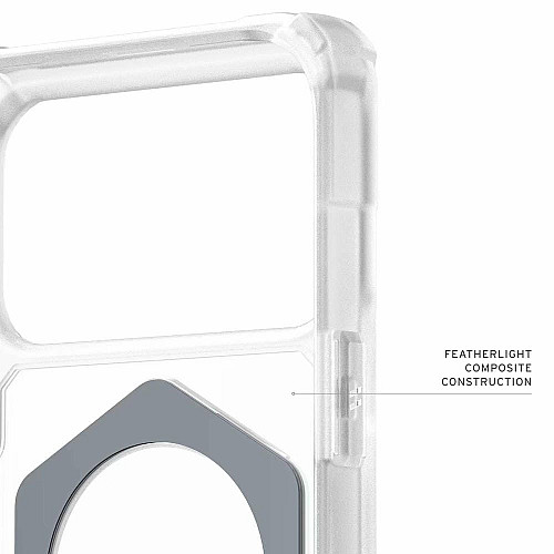 Чохол UAG для iPhone 17 Pro Max, Plasma XTE MagSafe, Clear/Titanium