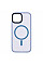 Чехол 2Е Basic для iPhone 15, Soft Touch MagSafe Cover, синий светлый