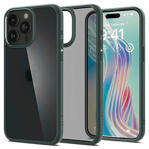 Чохол Spigen для iPhone 15 Pro Max, Ultra Hybrid, Frost Green
