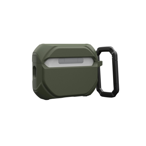 Чохол UAG для AirPods Pro (Gen 3, 2025) with Built-in Phone Stand, Monarch, Olive Drab/Silver