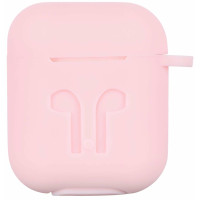 Чехол 2Е для AirPods (Gen 1-2, 2016-2019), Pure Color Silicone Imprint (3.0mm), розовый светлый
