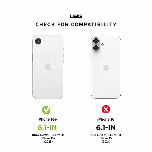 Чохол UAG для iPhone 16E (4th Gen, 2025), Essential Armor MagSafe, Cloud Blue