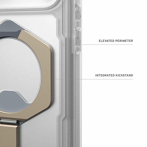 Чохол UAG для iPhone 17 Pro Max, Plasma XTE MagSafe, Clear/Titanium