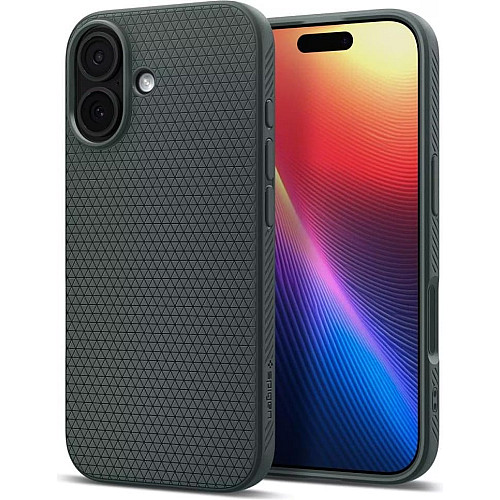 Чохол Spigen для iPhone 17, Liquid Air, Abyss Green