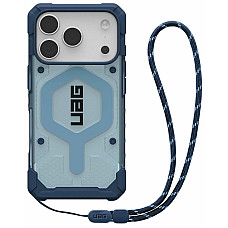 Чохол+ремінець UAG для iPhone 17 Pro, Pathfinder Clear MagSafe Bundle, Blues Lanyard