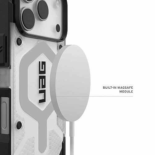 Чехол UAG для iPhone 17 Pro, Pathfinder Clear MagSafe, Ice/Silver