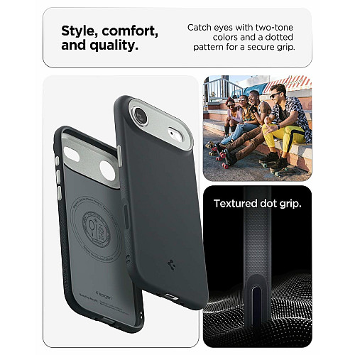 Чохол Spigen для iPhone 17 Air, Nano Pop MagFit, Black Sesame