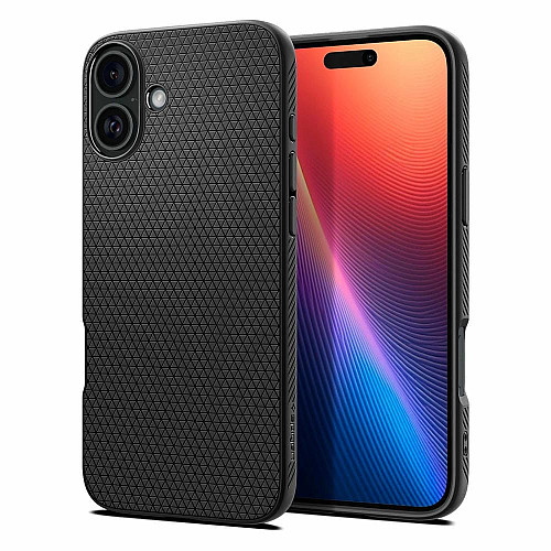 Чохол Spigen для iPhone 16 Plus, Liquid Air, Matte Black