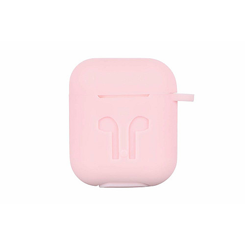 Чехол 2Е для AirPods (Gen 1-2, 2016-2019), Pure Color Silicone Imprint (3.0mm), розовый светлый