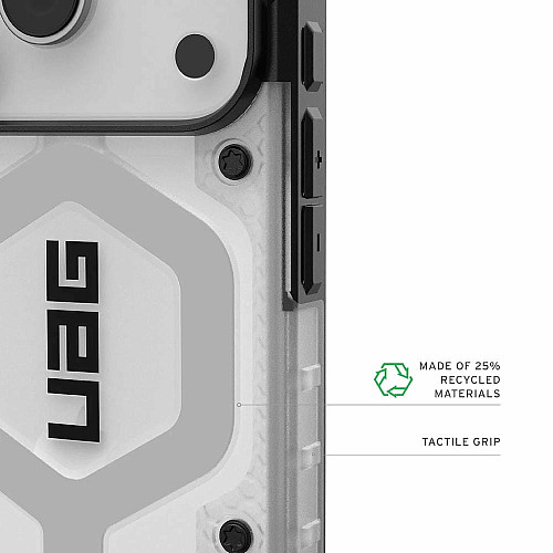 Чехол UAG для iPhone 17 Pro, Pathfinder Clear MagSafe, Ice/Silver