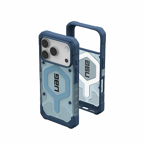 Чехол+ремень UAG для iPhone 17 Pro, Pathfinder Clear MagSafe Bundle, Blues Lanyard
