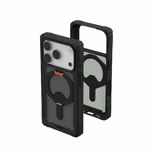 Чохол UAG для iPhone 17 Pro, Plasma XTE MagSafe, Black/Pop Orange
