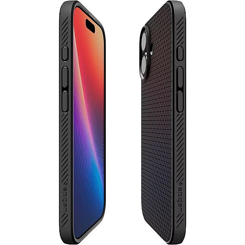 Чехол Spigen для iPhone 17, Liquid Air, Matte Black