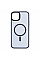 Чохол 2Е Basic для iPhone 15 Plus, Soft Touch MagSafe Cover, синій темний
