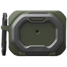 Чохол UAG для AirPods Pro (Gen 3, 2025) with Built-in Phone Stand, Monarch, Olive Drab/Silver