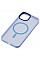 Чехол 2Е Basic для iPhone 15, Soft Touch MagSafe Cover, синий светлый