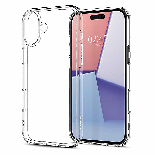 Чохол Spigen для iPhone 16, Ultra Hybrid, Crystal Clear