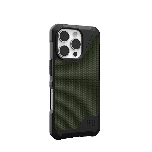 Чехол UAG для iPhone 16 Pro, Metropolis LT Magsafe, Kevlar Olive