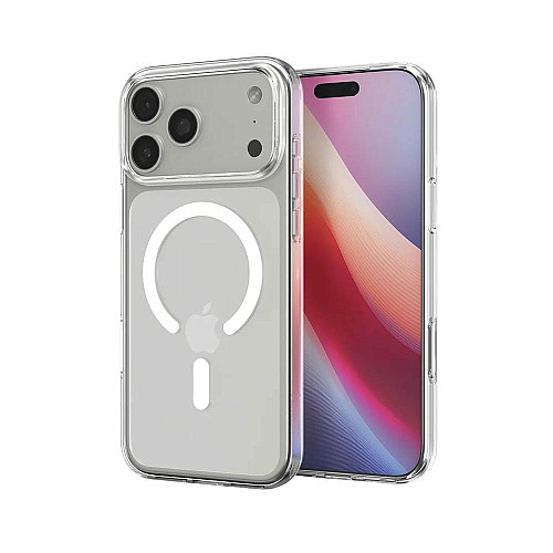 Чехол Spigen для iPhone 17 Pro, Liquid Crystal MagFit, Clear White