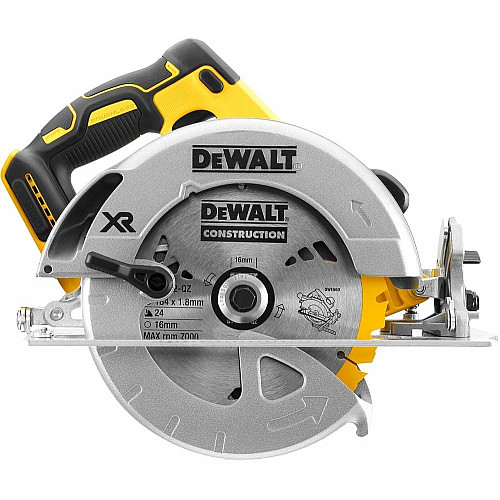 Пила дисковая акмуляторная DeWalt 18В XR 184х16мм 5500об/мин 3.6кг без АКБ и ЗП