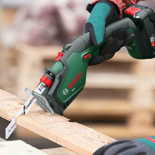 Пила сабельная аккумуляторная Bosch KEO 18В 1х2А·час пропил 80мм ход 20мм 1.4кг