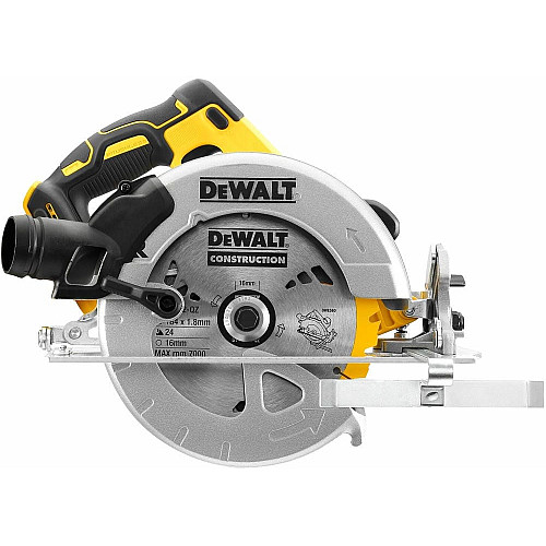 Пила дисковая акмуляторная DeWalt 18В XR 184х16мм 5500об/мин 3.6кг без АКБ и ЗП