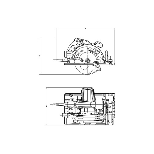 Пила дискова Metabo KS 55 FS 1200Вт 160мм 4кг