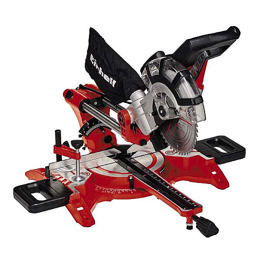 Пила торцювальна Einhell TC-SM 2131/2 Dual з протяжкою 1800Вт диск 210мм довжина різу 310мм лазер 11кг