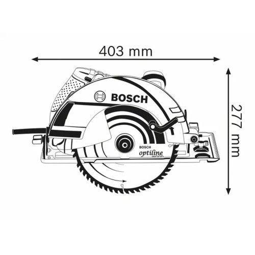 Пила дискова Bosch Professional GKS 235 Turbo 2050Вт 235мм 7.6кг