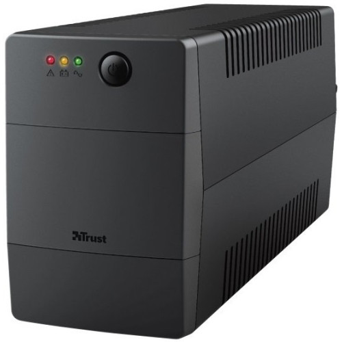 Джерело безперебійного живлення Trust Paxxon 800VA UPS with 2 standard wall power outlets чорний