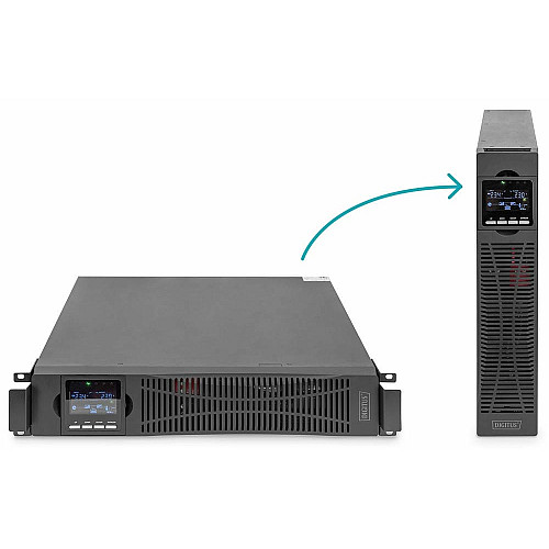 Силовий блок ДБЖ DIGITUS 10kVA/10kW, RTU2, LCD, RS232, USB, Hardwire In/Out