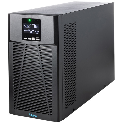 Джерело безперебійного живлення DIGITUS 3000VA/3000W, Tower, LCD, RJ45, RS232, USB, 8xC13+1xC19