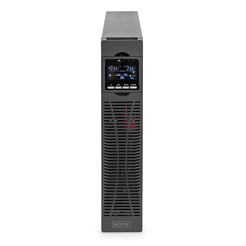 Источник бесперебойного питания DIGITUS 1500VA/1500W, RTU2, LCD, RJ45, RS232, USB, 8xC13