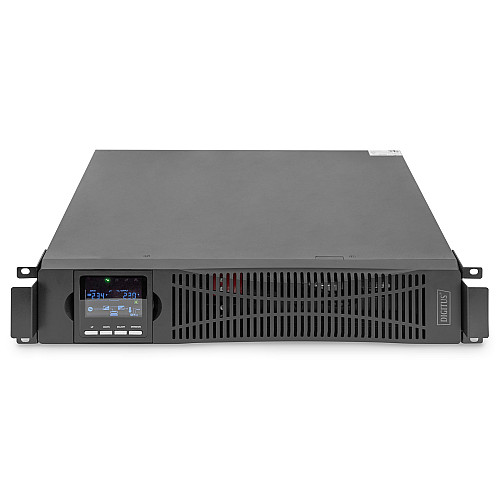 Источник бесперебойного питания DIGITUS 1500VA/1500W, RTU2, LCD, RJ45, RS232, USB, 8xC13