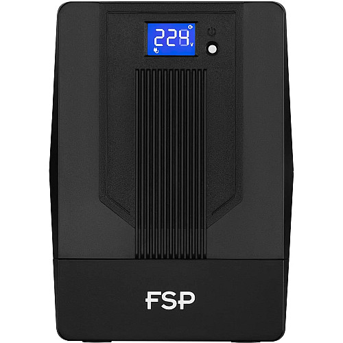 Джерело безперебійного живлення FSP iFP2000, 2000VA/1200W, LCD, RJ45, USB, 2xSchuko + 2xIEC