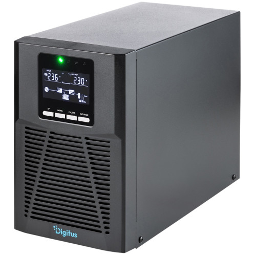 Джерело безперебійного живлення DIGITUS 1000VA/1000W, Tower, LCD, RJ45, RS232, USB, 8xC13