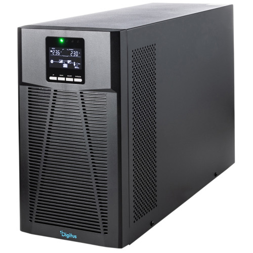 Джерело безперебійного живлення DIGITUS 2000VA/2000W, Tower, LCD, RJ45, RS232, USB, 8xC13