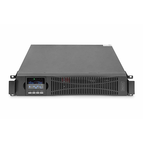 Источник бесперебойного питания DIGITUS 3000VA/3000W, RTU2, LCD, RJ45, RS232, USB, 8xC13+1xC19