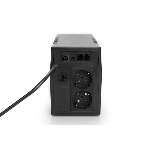 Джерело безперебійного живлення DIGITUS 600VA/360W, LED, RJ11, USB, 2xSchuko