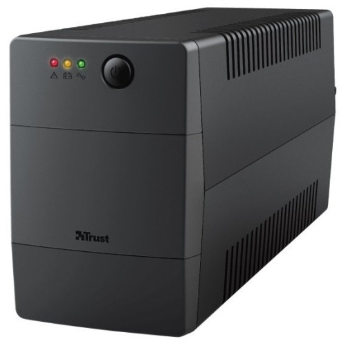 Джерело безперебійного живлення Trust Paxxon 800VA UPS with 2 standard wall power outlets чорний