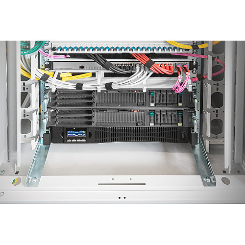 Источник бесперебойного питания DIGITUS 1500VA/1500W, RTU2, LCD, RJ45, RS232, USB, 8xC13