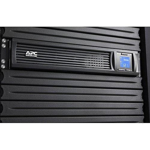 Источник бесперебойного питания APC Smart-UPS C 1000VA/600W, RM 2U, LCD, USB, SmartConnect, 4xC13