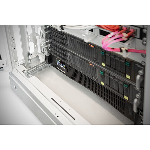 Источник бесперебойного питания DIGITUS 1500VA/1500W, RTU2, LCD, RJ45, RS232, USB, 8xC13