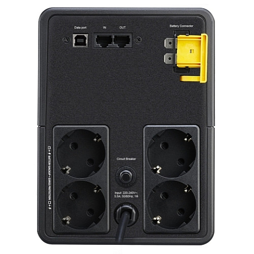 Джерело безперебійного живлення APC Back-UPS 1200VA/650W, USB, 4xSchuko