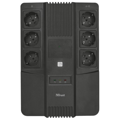 Джерело безперебійного живлення Trust Maxxon 800VA UPS with 6 standard wall power outlets BLACK