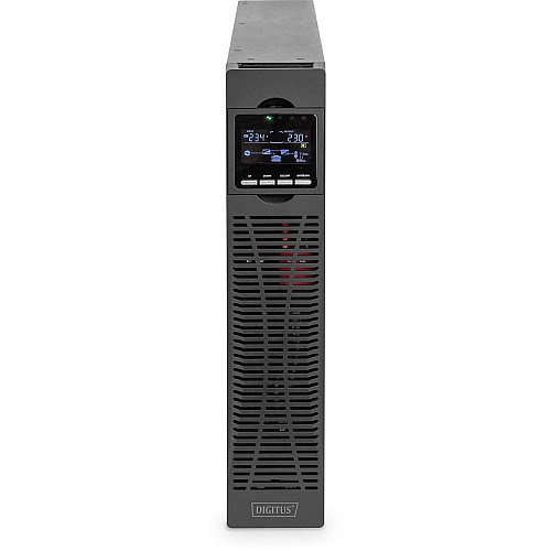 Джерело безперебійного живлення DIGITUS 1000VA/1000W, RTU2, LCD, RJ45, RS232, USB, 8xC13