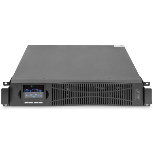 Джерело безперебійного живлення DIGITUS 2000VA/2000W, RTU2, LCD, RJ45, RS232, USB, 8xC13
